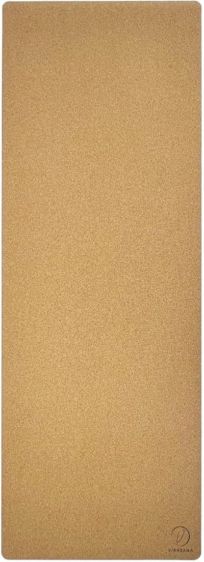 Eco-Friendly, Non-Toxic Cork Yoga Mat. Sweat Resistant, Non-Slip Flat Mat. Ideal for Hot Yoga, Bikram, Vinyasa, Power, Pilates, HIIT Workouts. (72" x 26" x 4mm)