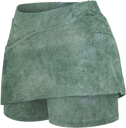 SHAOBGE Athletic Yoga Culottes for Women Solid Color Elastic Shorts Summer Lightweight High Waist Skinny Joggers Skirt 2024