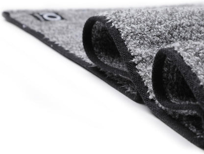 Facesoft Yoga Towel - Infused with Activated Charcoal to Detoxify and Sweat - Made with Eco-Friendly Aqua-Cotton Yarn - Biodegradable and Sustainable - All Ages
