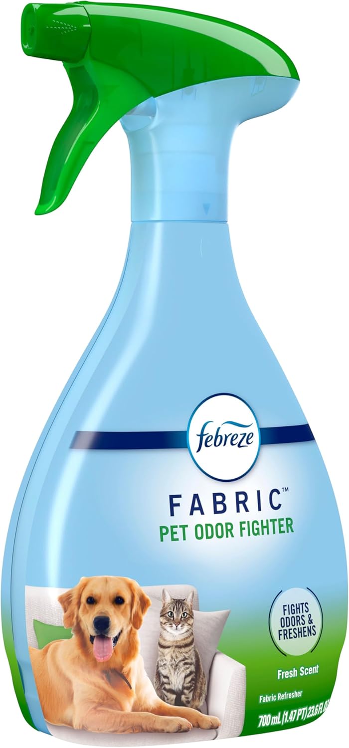 Febreze Fabric Spray Air Freshener, Odor-Fighting Fabric Refresher, Sneaker Balls Alternative, Couch Cleaner, Linen Spray, Multi-Use, Extra Strength Scent, 23.6 fl oz