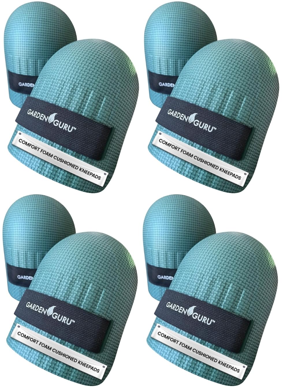 Garden Guru Cushioned Gardening Knee Pads with Adjustable Straps - Soft Inner Liner, Ultra Comfort Padding, Garden Kneelers for Yard Work, Cleaning, Household Chores, Roofing, and More 1 Pack