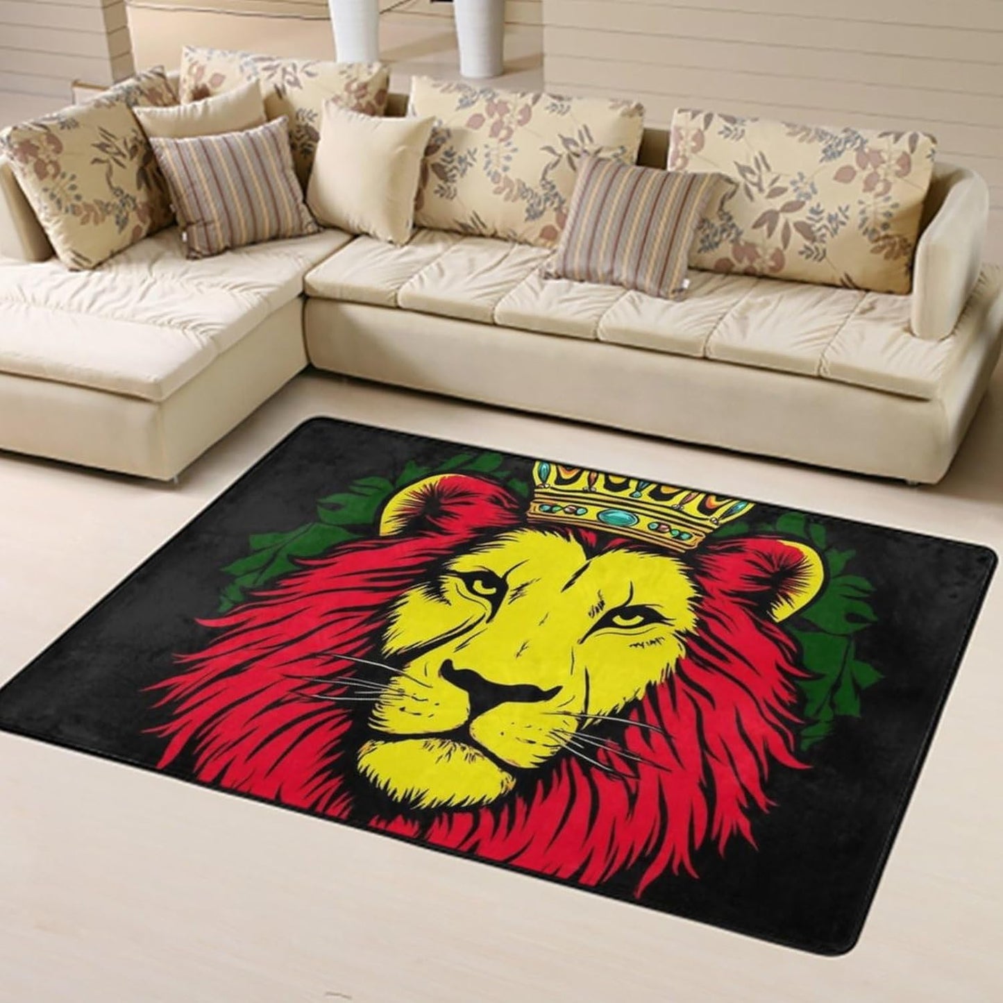 Comfortable Memory Foam Area Rugs with Anti-Skid Rubber Backing, Gold Freemason Freemasonry Masonic Yoga Mat Indoor Entryway Mat for Bedroom Livingroom Sitting Room Home Art