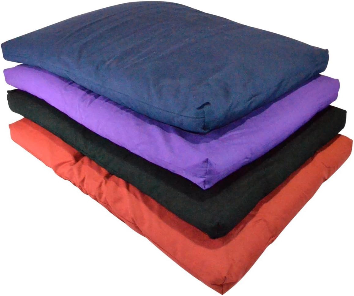 YogaAccessories Cotton Zabuton Meditation Cushion