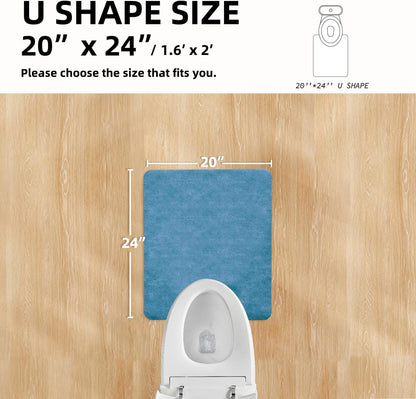 TYUU Bath Mat, Bathroom Rugs Non Slip Washable Thin Absorbent Quick Dry Bath Mat Fits Under Door Bathroom Floor Mat Perfect for Bath, Shower, or Sink 24"x36" Dark Grey