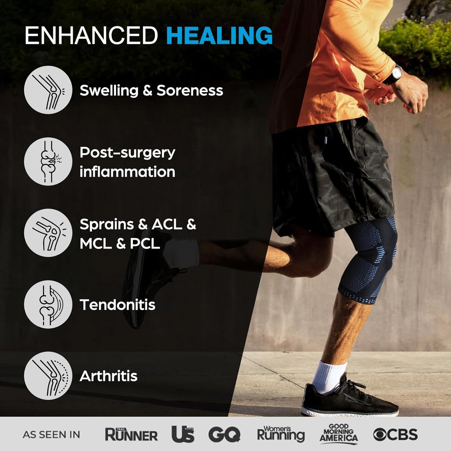 NEENCA Professional Knee Brace, Compression Knee Support with Patella Gel Pad & Side Stabilizers, Medical Knee Sleeve for Pain Relief, ACL,PCL, Meniscus, Injury Recovery, Arthritis, Sports, Workout...