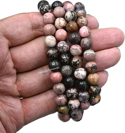 Amazing Gemstone 108 Beads Handmade Mala (Knotted, Rudraksha) - Colors A
