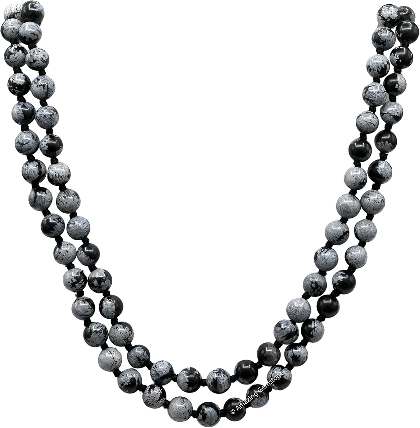 Amazing Gemstone 108 Beads Handmade Mala (Knotted, Rudraksha) - Colors A
