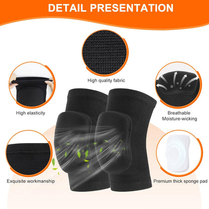 HISFFOG Volleyball Knee Pads for Women, Men, Youth, Girls, Kids, Knee brace for Volleyball Basketball Football Dance Yoga Tennis Running Cycling Workout Climbing Wrestling