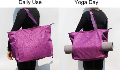 ESVAN Yoga Mat Bag Yoga Tote Carrier Shoulder Bag Carryall Tote for Office,Yoga,Pilates,Travel,Beach and Gym
