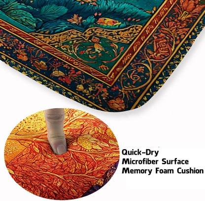 Tree of Life Area Rug – Bohemian Mandala Carpet for Living Room, Bedroom, Meditation Space, Yoga, Spiritual Home Décor – Large Soft Floor Mat for Indoor Decoration (TOL08)