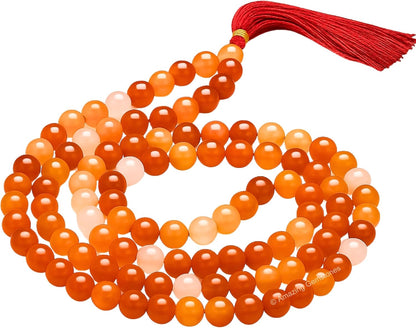 Amazing Gemstone 108 Beads Handmade Mala (Knotted, Rudraksha) - Colors A