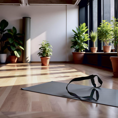 Black Yoga Mat Harness Strap Sling, Yoga Carrying (Just Strap, Not Mat)