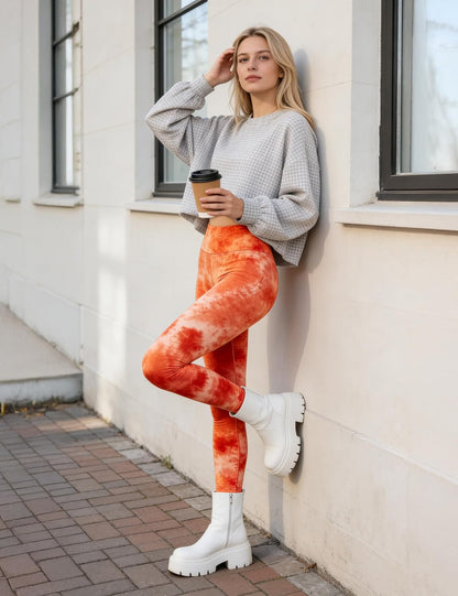Blisset High Waist Leggings for Women - Opaque, Soft Tummy Control Athletic Pants for Yoga, Running, Workout and Gym