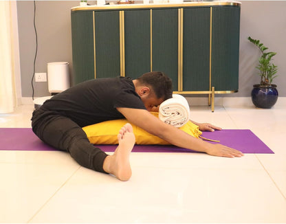Yoga Pillow, Yoga Pillow for Meditation Practices, Versatile Meditation Bolster, Comfortable Floor & Kneeling Pillow, Iyengar yoga pilow - Comfort for Every Practice