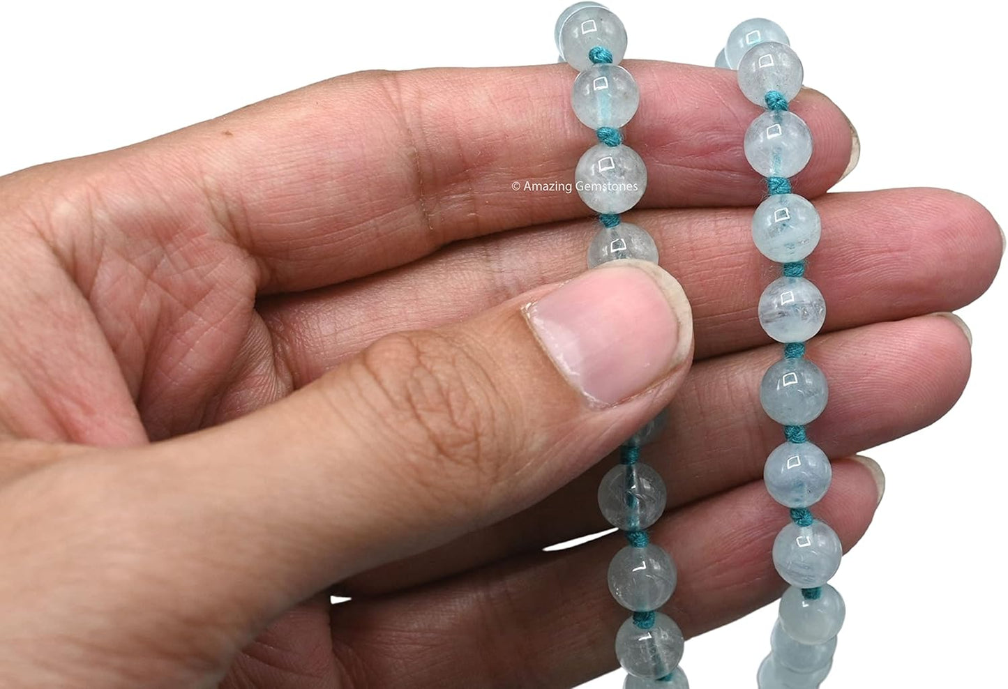 Amazing Gemstone 108 Beads Handmade Mala (Knotted, Rudraksha) - Colors A