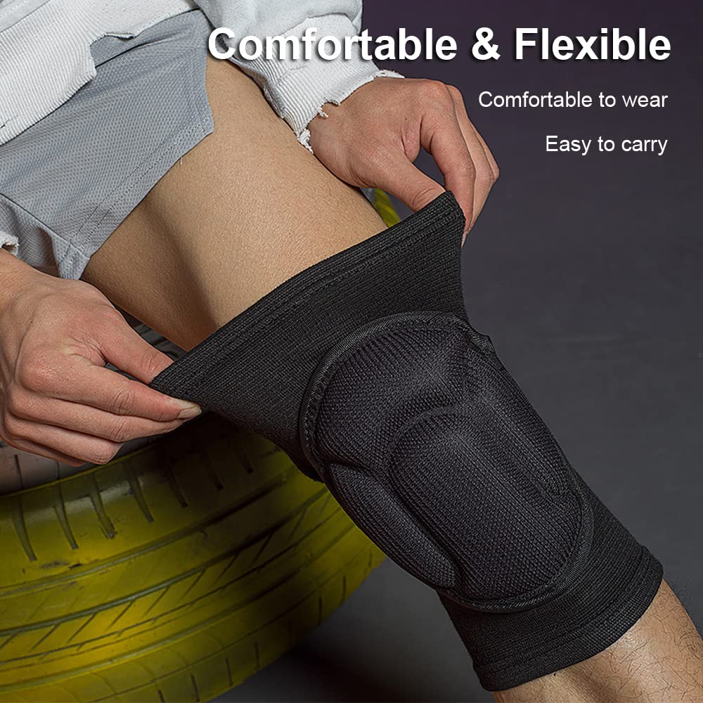 Knee Pads for Women & Men, Basketball Knee Pads Volleyball Knee Pads for Women Men Wrestling Knee Pads Wrestling Gear, Crash Pad Snowboarding Gear Knee Protector Soft Knee Pads for Work (Medium,