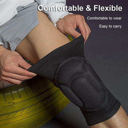 Knee Pads for Women & Men, Basketball Knee Pads Volleyball Knee Pads for Women Men Wrestling Knee Pads Wrestling Gear, Crash Pad Snowboarding Gear Knee Protector Soft Knee Pads for Work (Medium,