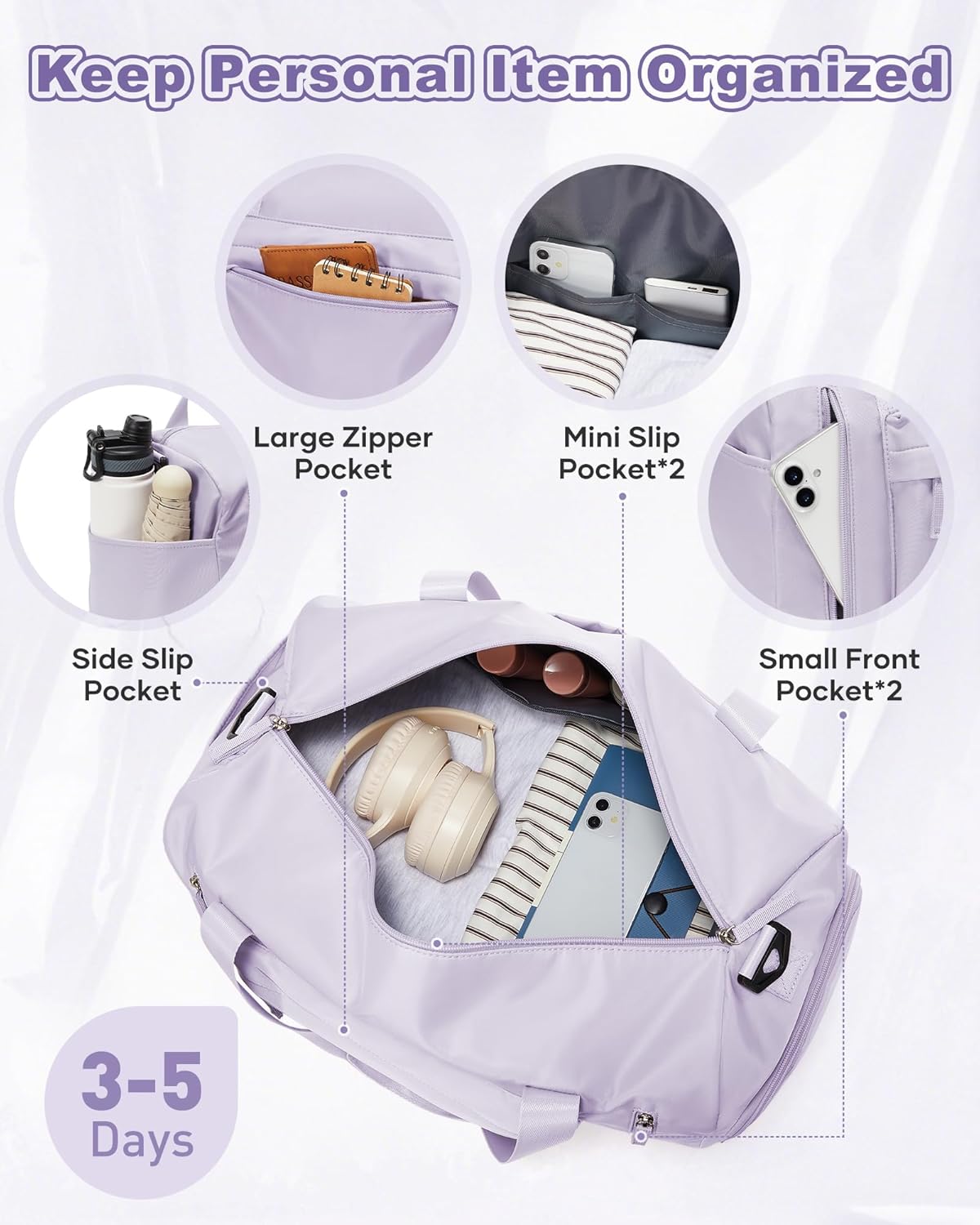 Gym Bag Womens Mens with Shoes Compartment and Wet Pocket Travel Duffel Bag for Women for Plane Sport Gym Tote Bags Swimming Yoga Waterproof Weekend Overnight Carry on Bag Hospital Holdalls - Colors A