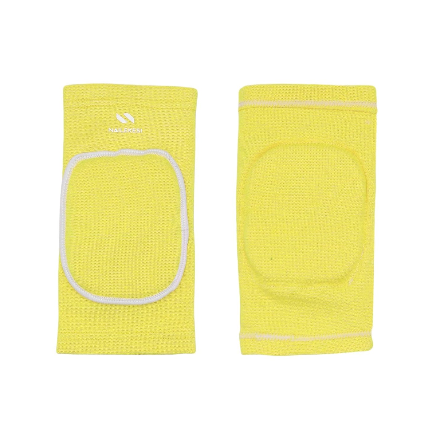 Men Women Protective Knee Pads, Anti-Slip Padded Sponge Knee Brace Knee Support for Football Volleyball Dance Skating Basketball Sports (Medium,Nude)