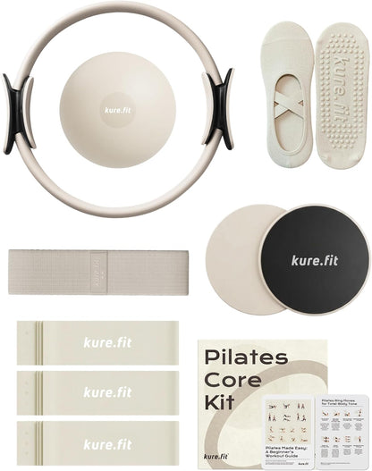 Pilates Kit for Women – Home Pilates Equipment Set with Ring, Ball & Resistance Bands | Pilates Starter Kit with Accessories in Gift Box