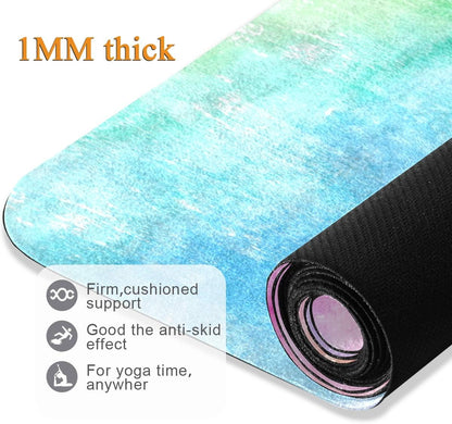 Qilmy Fantasy Mandala Pattern Yoga Mat, Non-Slip Texture Pro Yoga Mat Eco Friendly Exercise & Workout Mat for Yoga, Pilates and Floor Exercises