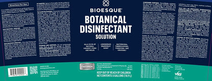 Bioesque Botanical Disinfectant Solution, Heavy Duty Broad-Spectrum Disinfectant, Kills 99.9% of Bacteria, Viruses*, Fungi, & Molds, 32 Fluid Ounce (Pack of 1)