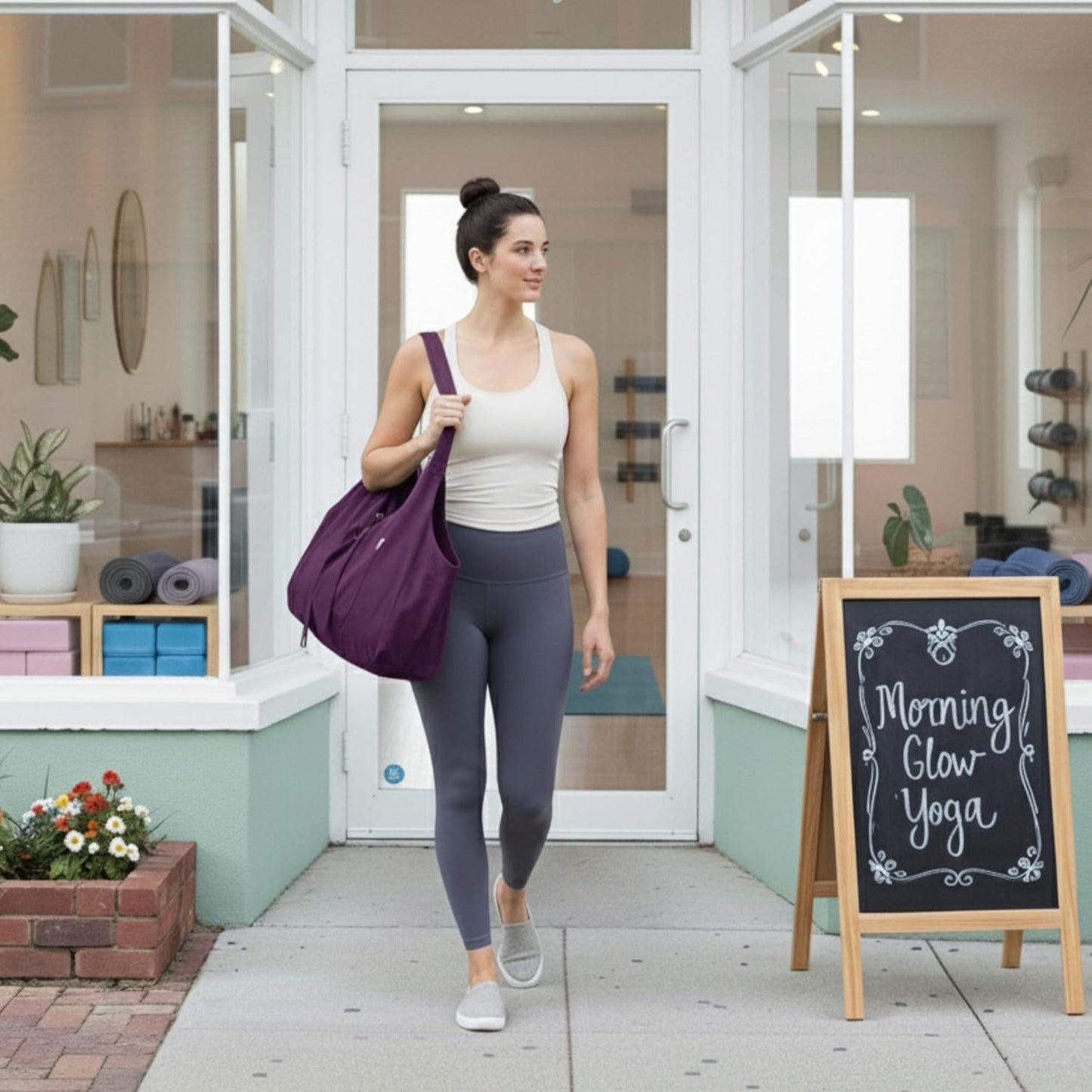 Yogiii Yoga Mat Bag | The ORIGINAL YogiiiTotePRO | Large Yoga Mat Bag or Yoga Mat Carrier with Side Pocket | Yoga Bag Fits Most Size Mats