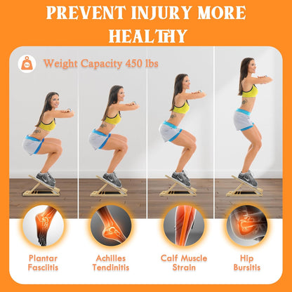 MUCITAGF Professional Slant Board, Adjustable Incline Board and Calf Stretcher, Slant Board for Calf Stretching, Calf Stretch Board