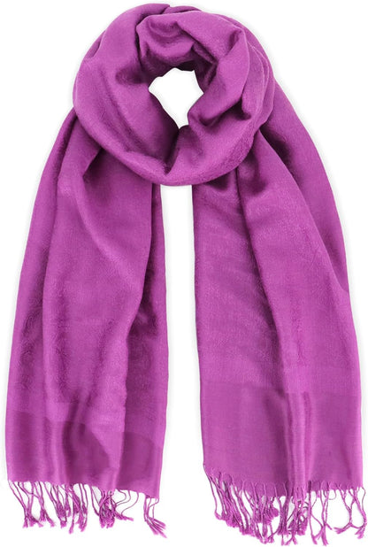 vimate Silky Paisley Pashmina Shawl Scarf-Women's Soft Double-side Jacquard Pashminas Wrap for Evening Dress Travel Shawl