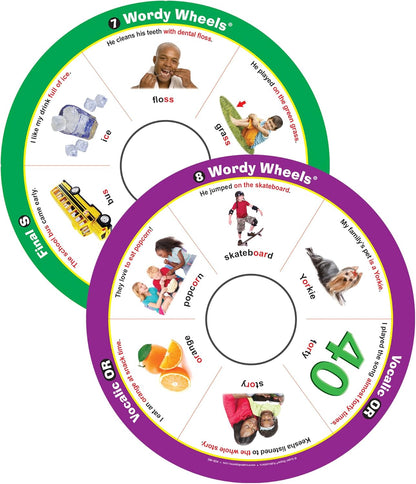 Super Duper Publications | Webber® Wordy Wheels S/L/R (Includes Vocalic R) Add-on Set | Articulation Activity for Speech Therapy | Educational Game