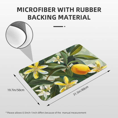 Yoga Meditation Printed Rounded Corner Diatomaceous Doormat 31.5x19.7 Inch Bath Mat Rug Non Slip Shower Floor Mat, Absorbent Bathroom Rugs Mat for Anti Slip Shower Mat, Housewarming Gift