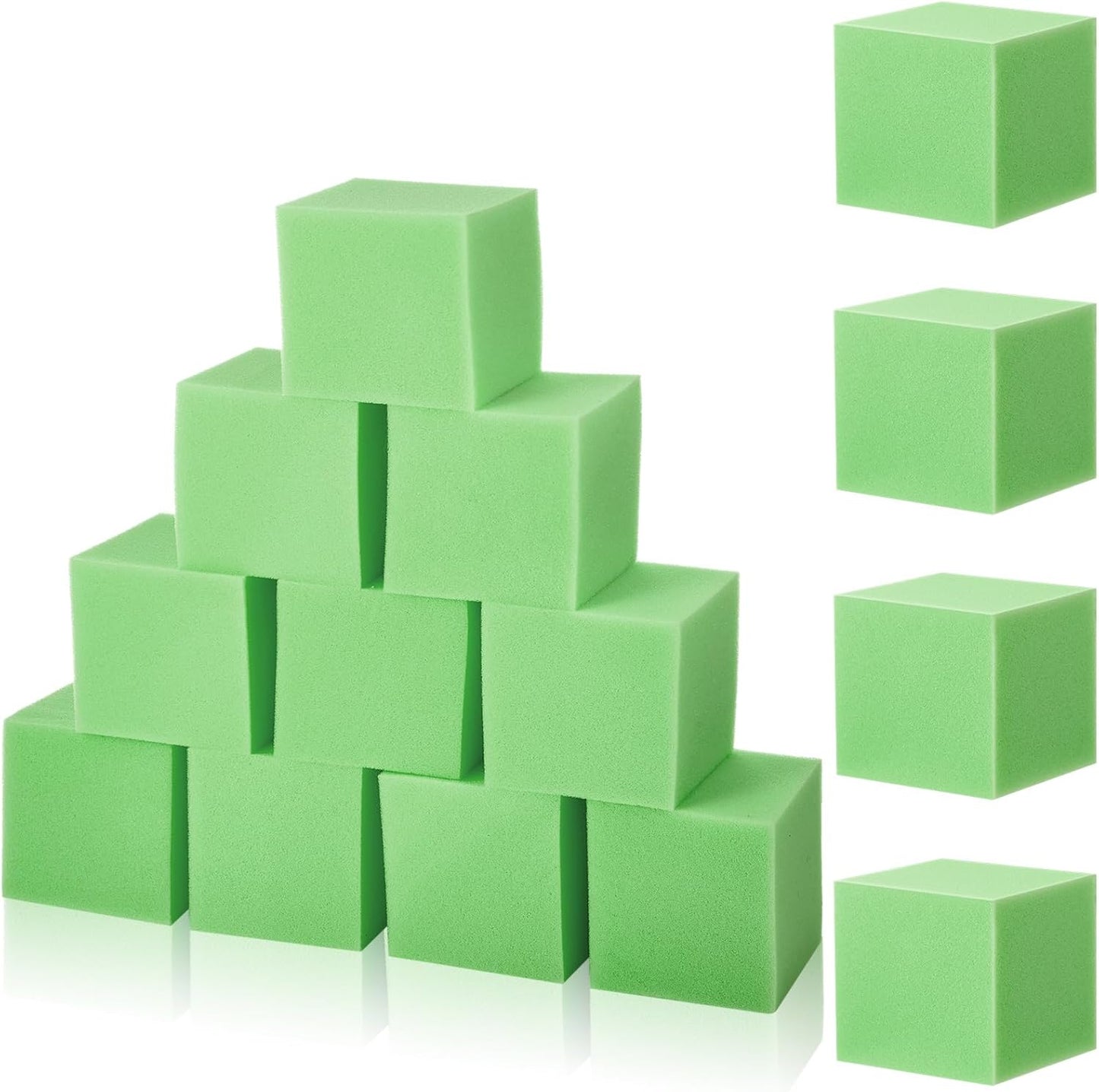 Treela Foam Pit Blocks, Foam Gym Cubes, 4 x 4 x 4 in Protective Trampoline Padding for Gymnastics, Parkour Courses, Trampoline Arenas, BMX