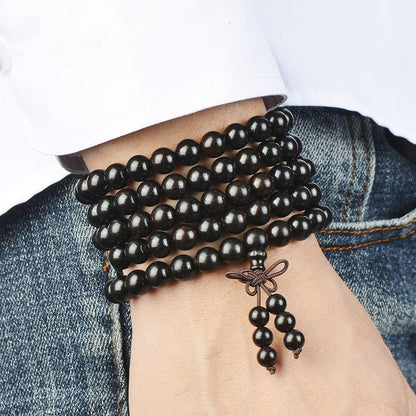 Mala Beads Bracelet 108 8mm Prayer Meditation Sandalwood Elastic…