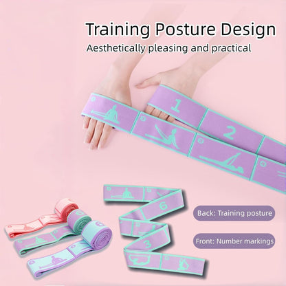 Multi-Loop Stretch Band - Yoga, Pilates, Ballet, and Physical Therapy Stretching Strap for Flexibility, Leg Stretching, and Exercise - Durable Stretching Equipment