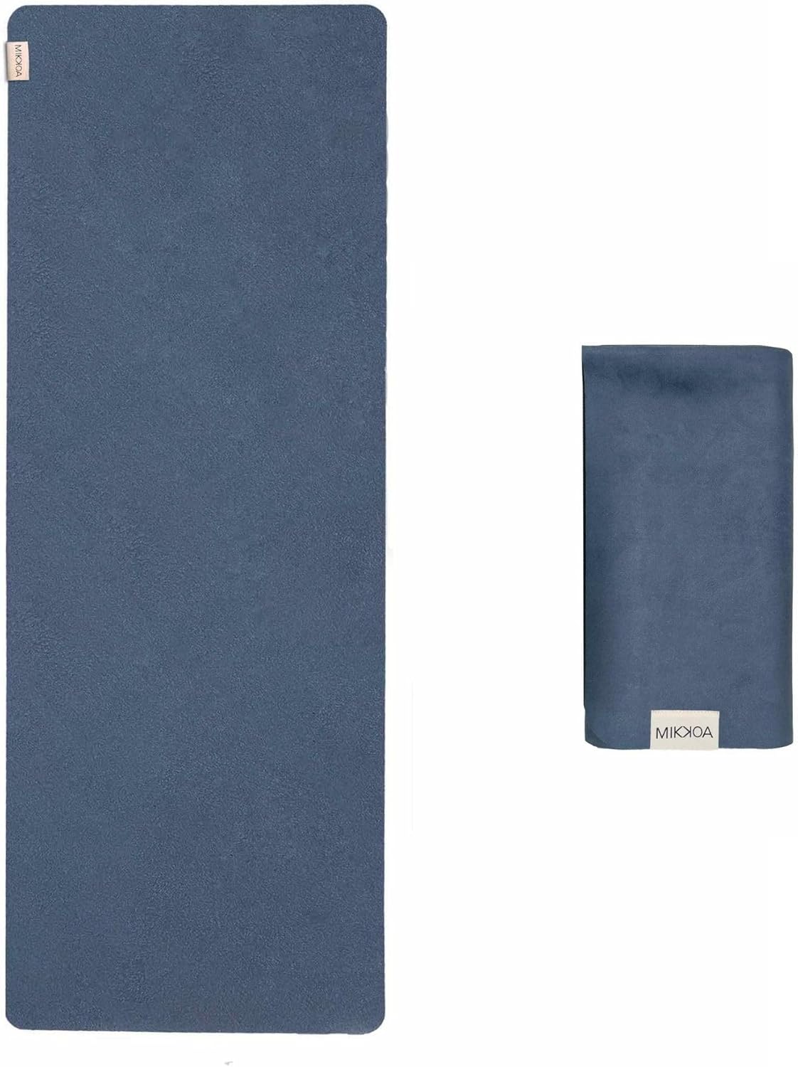 Travel Yoga Mat 1.5mm | Foldable, Lightweight Mat | Use for Travel, Backpacking, Yoga Retreat, Outdoors, Gym, Pilates, Machine Washable, Eco-Friendly