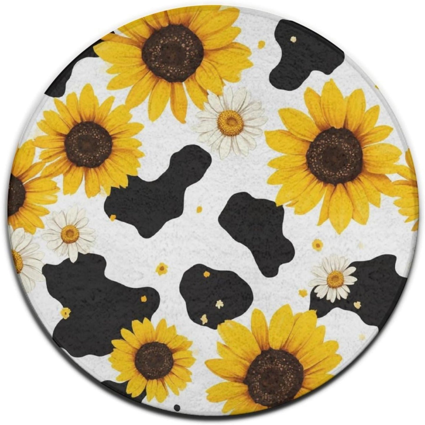 Room Sofa Yoga Soft Round Carpet, Home Decor Non Slip Kitchen Office Circle Rug, Machine Washable Modern Round Area Rug Beach Turtles, 60inch