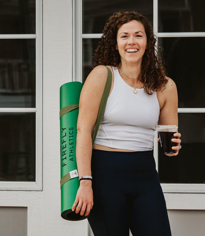 Premium Yoga Mat - 5mm Thick, Extra Wide & Long, Non-Slip Natural Rubber Base & PU Top, Anti-Tear, Ideal for Yoga, Pilates, and Fitness.