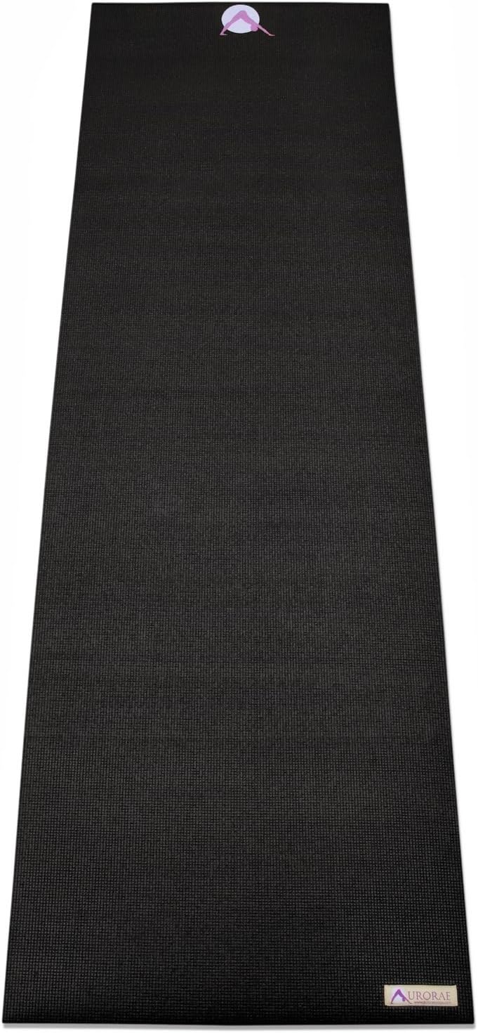 AURORAE Classic/Printed Extra Thick and Long Yoga Mat. Slip Free Rosin included