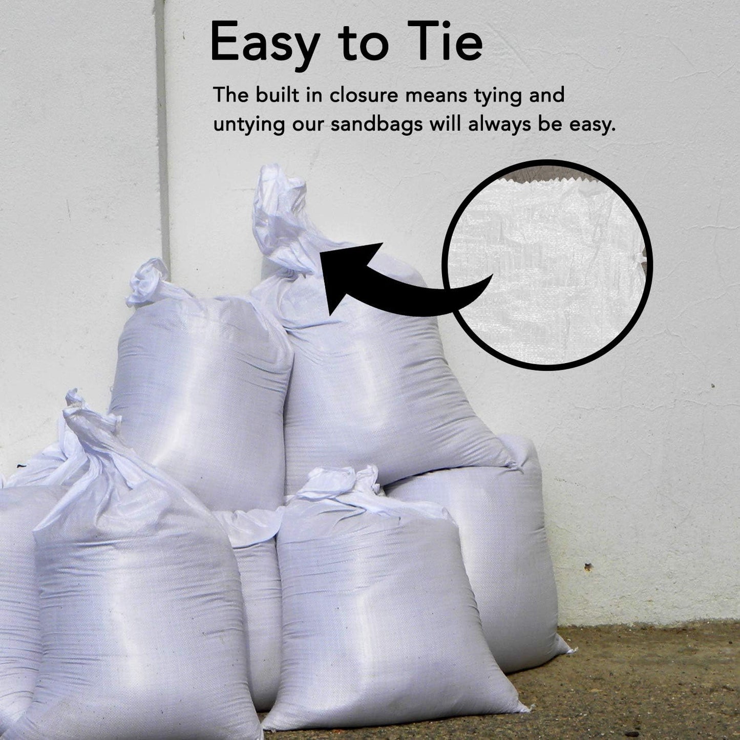 AK TRADING CO. 14" x 26" Poly Sandbags W/UV Protection & Built-in Ties - Flood Water Barrier - Tent Sandbags - Orange