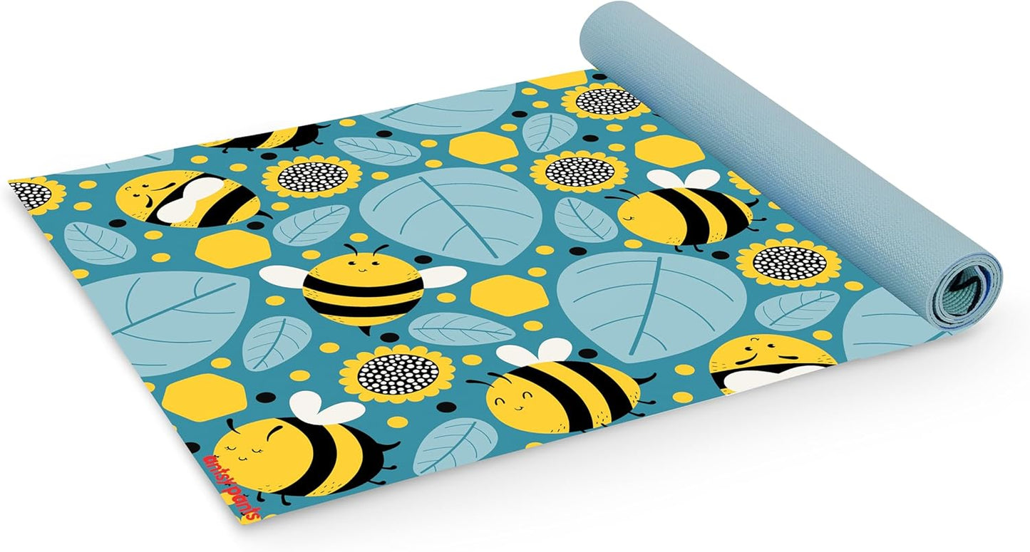Antsy Pants Kids Yoga Mat - Yoga Mat for Kids, Yoga Mats for Home Workout, Travel Yoga Mat, Yoga Mat Non Slip, 60” x 24”, 3mm Free of Toxic Phthalates