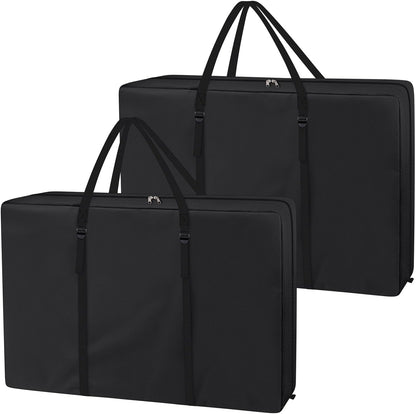 Explore Land Heavy Duty Chair Storage Bag for Folding Longue Zero Gravity Light Weight Transport Folding Rollator Walker (Black)