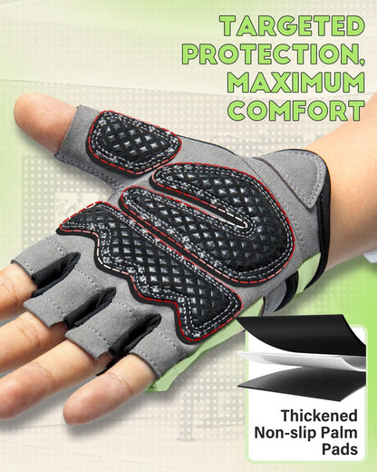 VINSGUIR Workout Gloves for Men and Women, Weight Lifting Gloves with Excellent Grip, Lightweight Gym Gloves for Weightlifting, Cycling, Exercise, Crosstraining, Pull ups, Fitness, Climbing and Rowing