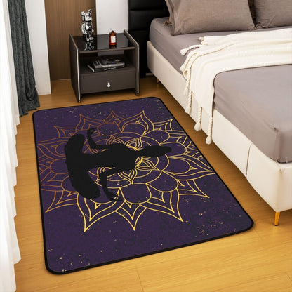 Zen Yoga Area Rug 3'x5' Boho Mandala Rugs for Living Room Bedroom Zen Spiritual Decorative Carpet Women Adults Super Cozy Floor Mats Home Decor