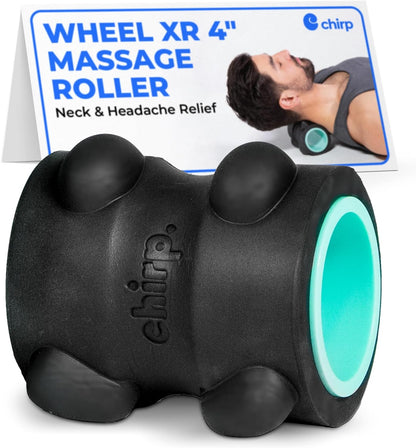 Chirp Wheel XR Knot Kneader - Firm Massage Roller, Shiatsu Thumb Massage, Muscle Release Tool for Knots &Tension Relief | High Density Foam for Physical Therapy & Relaxation, 500lbs Capacity, 6" Mint