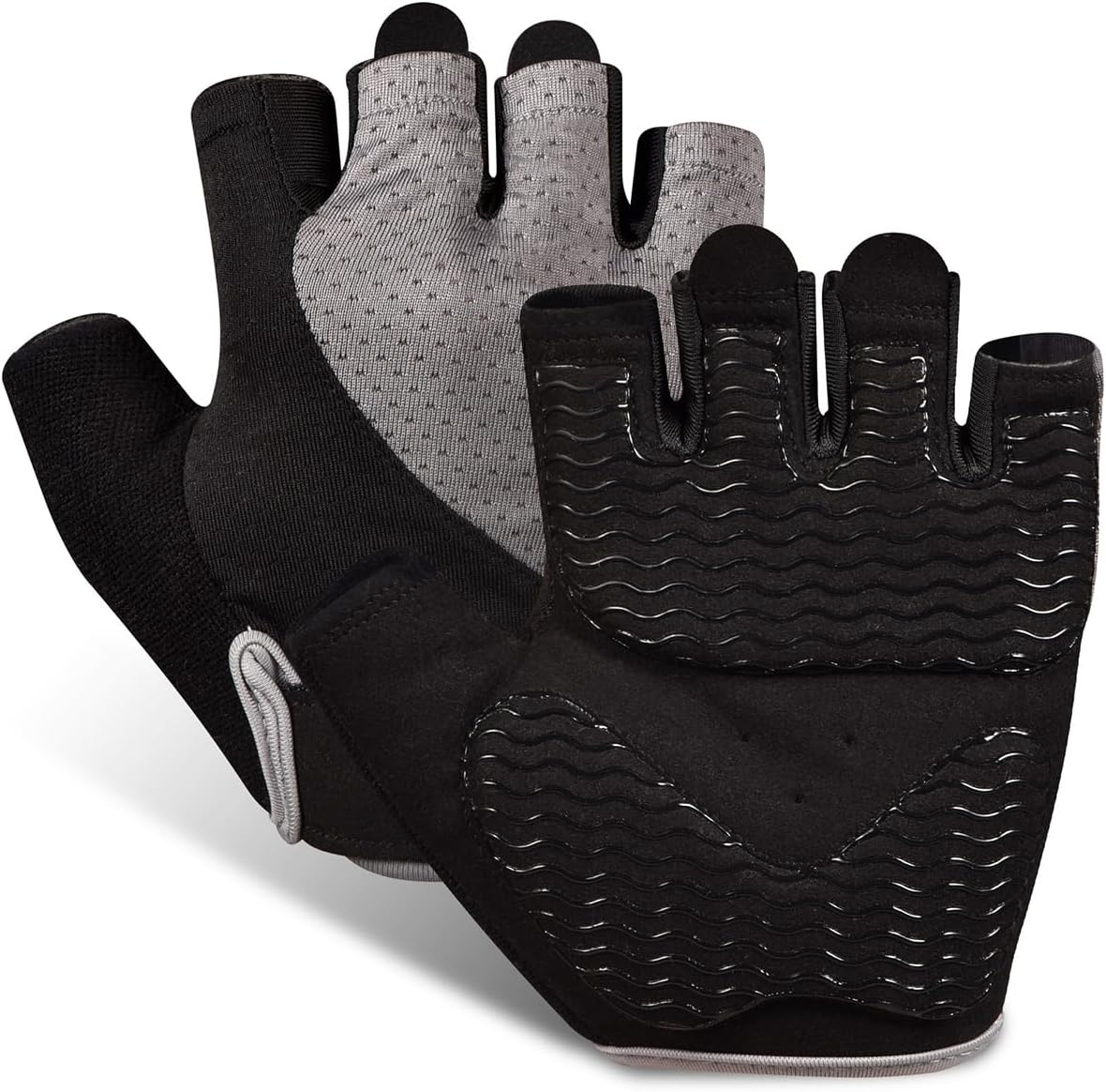sunnex Workout Gloves for Women - Breathable Weight Lifting Gloves with Non-Slip Silicone Padding, Fingerless Gym Gloves for Cycling, Rowing, Pull Ups & Training (4 Sizes)