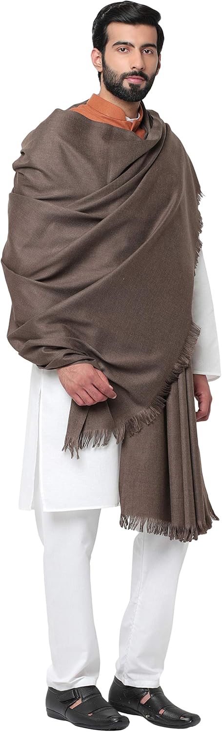 Weavers Villa Men's Plain Woollen Dhariwal Lohi/Shawl [50" X 100"]