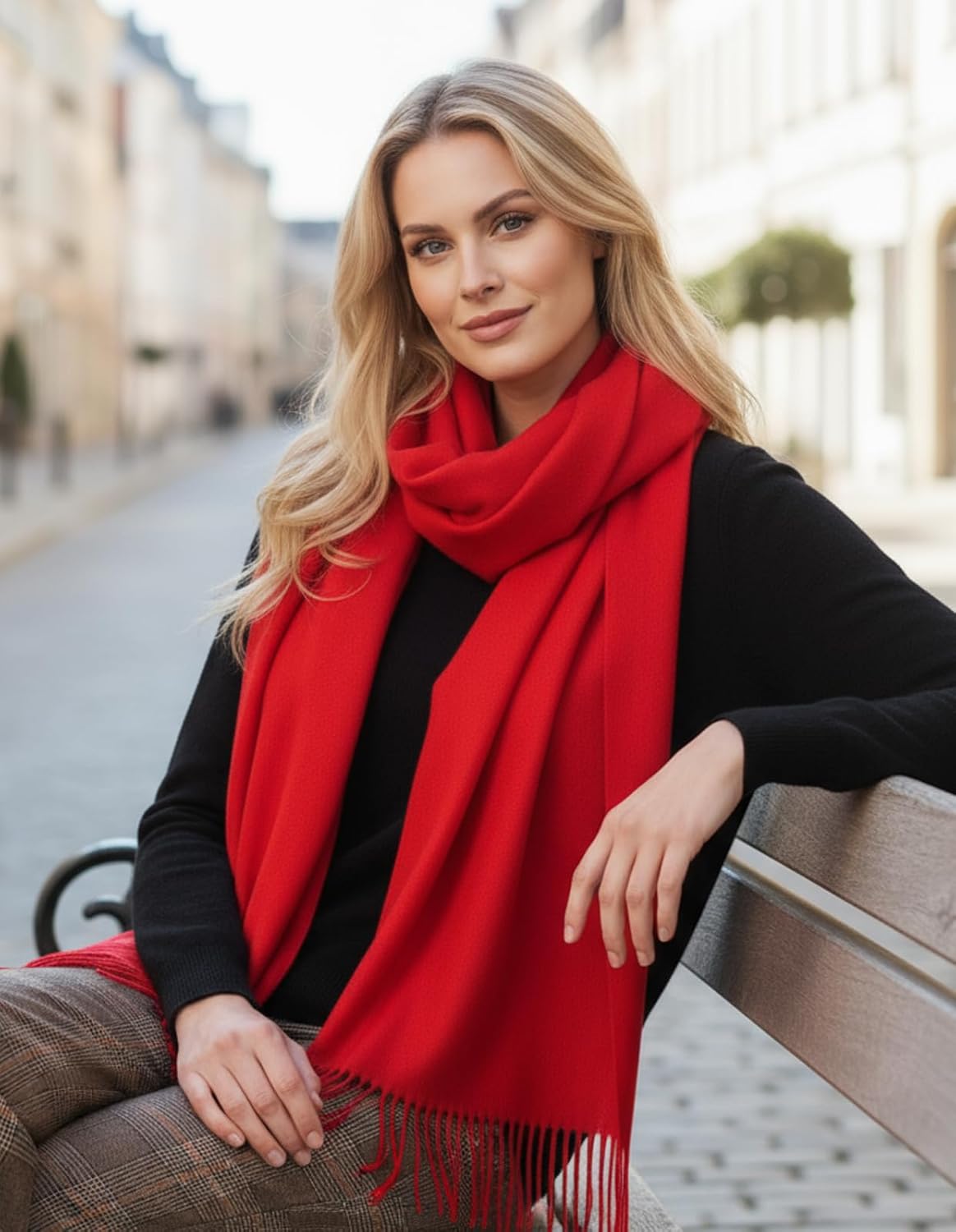 Women's Scarf Pashmina Shawls and Wraps for Evening Dress Wedding Bridal Bridesmaid Winter Warm Long Large Scarves - Colors A
