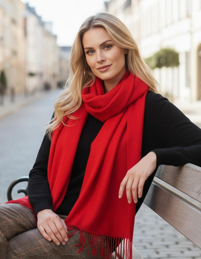 Women's Scarf Pashmina Shawls and Wraps for Evening Dress Wedding Bridal Bridesmaid Winter Warm Long Large Scarves - Colors A