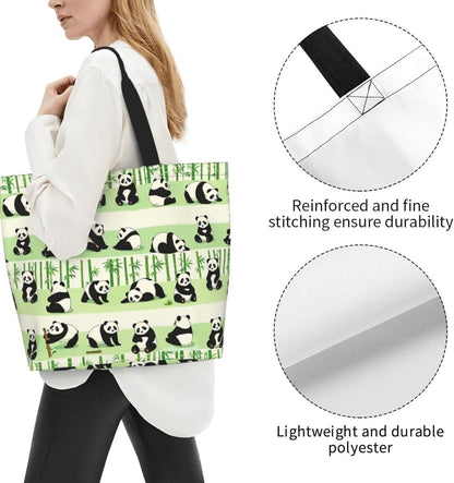 Tote Shoulder Bag Large Durable Reusable Eco-friendly Handbag Lightweight Stylish for Daily Use-19.7x15.7x5.9 Inch - Colors A