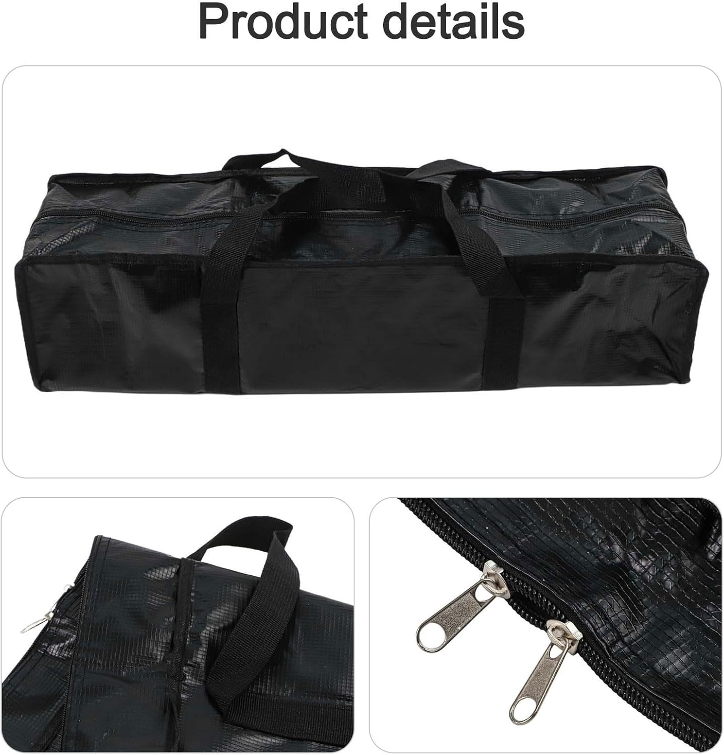 Yoga Storage Bag for Mats, Floor Covers, Photography Lights and Tripods with Foldable Function for Outdoor Convenience (Black, 60 x 15 x 15 cm)